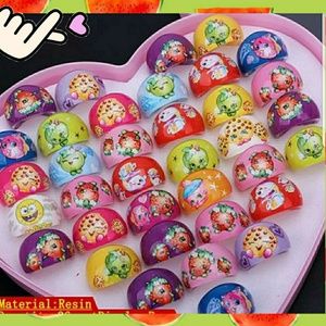 Lot of 20 pcs Cute Shopkins Kids Ring Party
